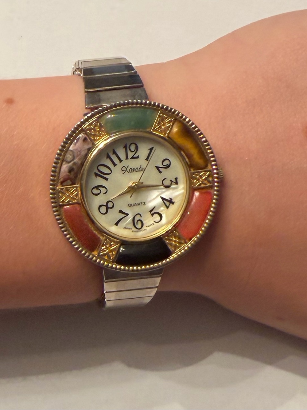 Xanadu vintage Multicolor bracelet Round Face Quartz women’s Watch adjustable